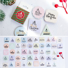 Load image into Gallery viewer, 50pcs/box Christmas Trees Stickers Kawaii Deer Stickers Adhesive Cute Stickers Decor Scrapbooking Diary Albums Cute Papeterie