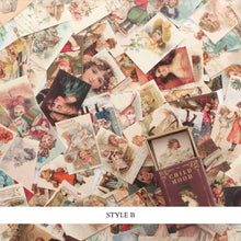 Load image into Gallery viewer, Mr.paper 100pcs/box Vintage Story Kraft Paper Scrapbooking/Card Making/Journaling Project DIY Diary Decoration LOMO Cards