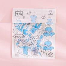 Load image into Gallery viewer, 80 pcs/bag Japanese Stationery Stickers Cute Cat Sticky Paper Kawaii PVC Diary Bear sticker For Decoration Diary Scrapbooking