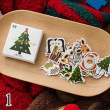 Load image into Gallery viewer, 50pcs/box Christmas Trees Stickers Kawaii Deer Stickers Adhesive Cute Stickers Decor Scrapbooking Diary Albums Cute Papeterie