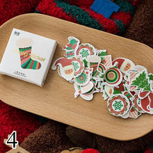 Load image into Gallery viewer, 50pcs/box Christmas Trees Stickers Kawaii Deer Stickers Adhesive Cute Stickers Decor Scrapbooking Diary Albums Cute Papeterie